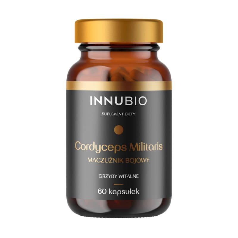 INNUBIO Cordyceps ekstrakt 1% kordycepiny maczużnik bojowy 60 kapsułek